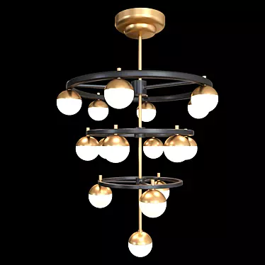 Elegant Crystal Chandelier - ACE 14243 3D model image 1 