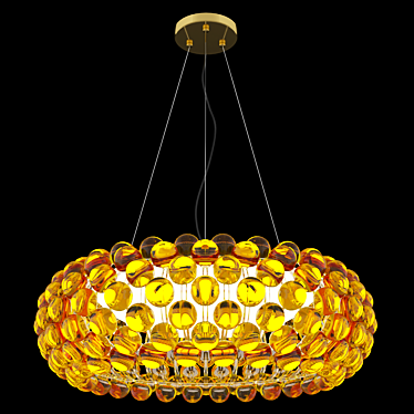 Caboche Chandelier: Elegant Illumination 3D model image 1 