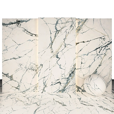 Invisible Gray Marble Texture Bundle 3D model image 1 