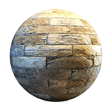 Ancient Stone Texture: PBR Material 3D model image 1 