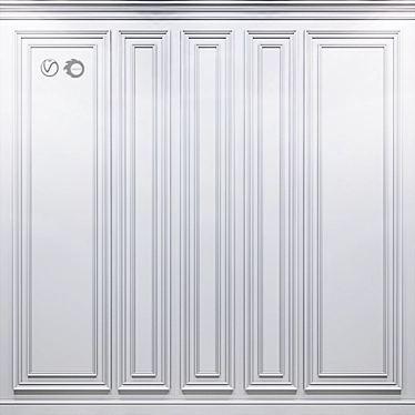 3D Wall Molding Panels 3D model image 1 