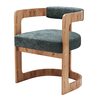 Sleek Zuma Dining Chair 3D model image 1 