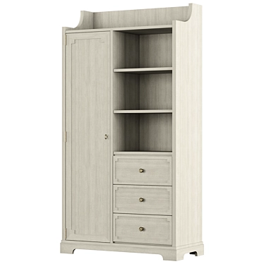 Versatile Storage Solution | Adjustable Shelf Armoire 3D model image 1 