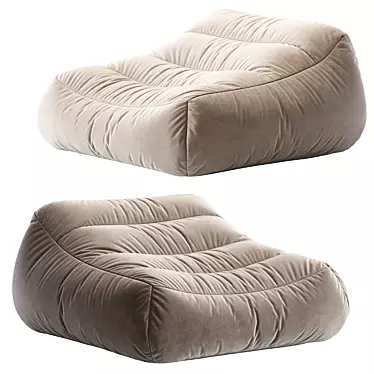 Comfort Lounge Bean Bag Chair 3D model image 1 