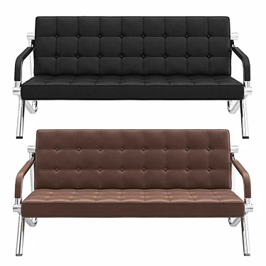 Modern Office Sofa: Elegant & Comfortable 3D model image 1 