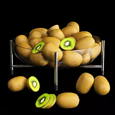 Modern Fruits Dish: Enhanced 3D Model 3D model image 1 