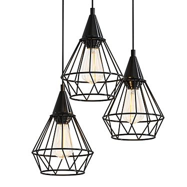 Vitaluce V4728 3D Chandelier 3D model image 1 