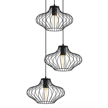 Elegant Vitaluce Pendant Chandelier 3D model image 1 