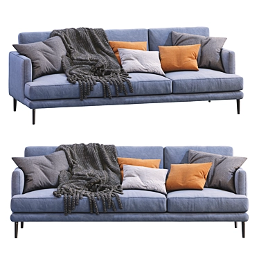 Bonaldo Paraiso Sofa: Contemporary Comfort at its Finest 3D model image 1 