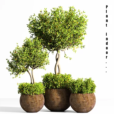 Elegant Plant Stand - Modern Design 3D model image 1 