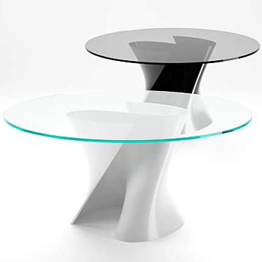 S Table Lust MDF Italia: S-Shaped Stand 3D model image 1 