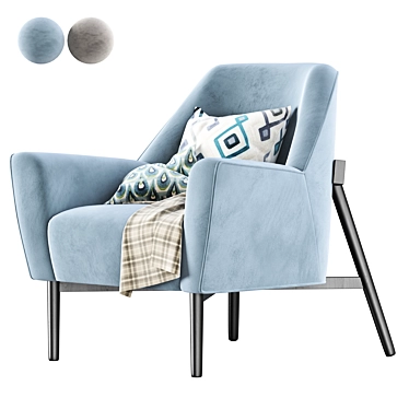 Modern EVE Armchair: Stylish, Versatile, Comfortable 3D model image 1 