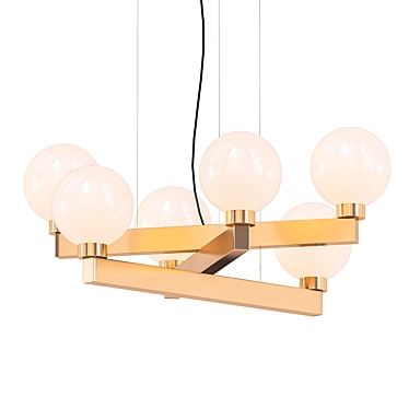 Glowing Elegance: BUBBLE6 Pendant 3D model image 1 