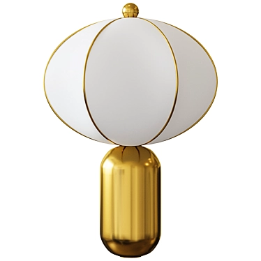 Golden Balloon Table Lamp 3D model image 1 