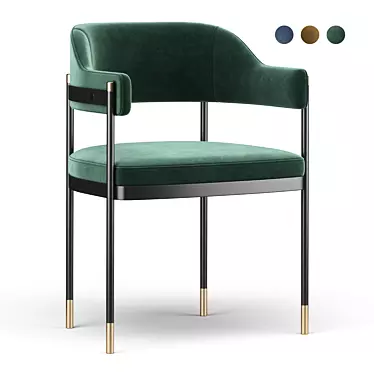 Modern Dale Dining Chair: Stylish and Comfortable 3D model image 1 