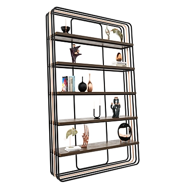 Versatile 3D Shelving Bundle 3D model image 1 