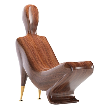 Elegant Lotus Armchair by Christopher Guy 3D model image 1 