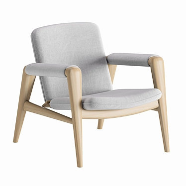 Vintage Buck Chair JH523 - Danish Design 3D model image 1 