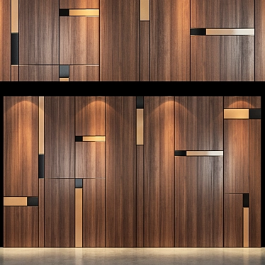 Modern Wall Panel 42: Design Excellence 3D model image 1 