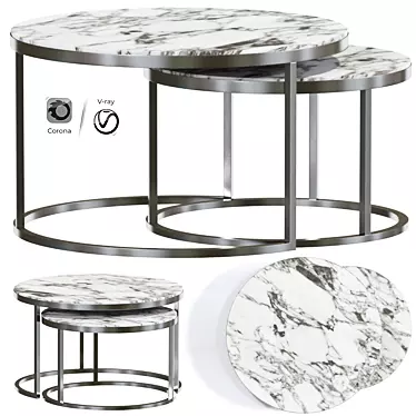 Sardinia Coffee Table: Stylish Modern Design 3D model image 1 