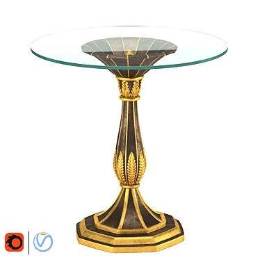 Sleek Roberto Giovannini Side Table 3D model image 1 