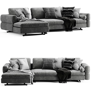 Elegant Bonaldo Ever More Sofa 3D model image 1 