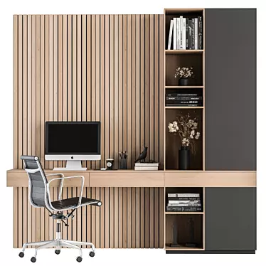 Elegant Workplace Solution: Home Office 23 3D model image 1 