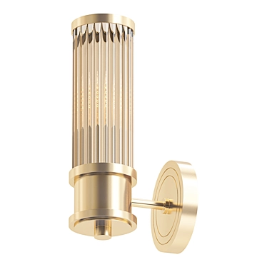 Elegant Brass Sconce from Ralph Lauren 3D model image 1 