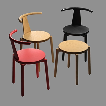 Sleek Ash Chair: Branca Lisboa's 2021 Collection 3D model image 1 
