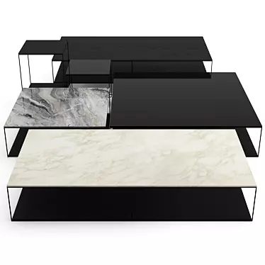 Modern Minotti Liam Coffee Table Set 3D model image 1 