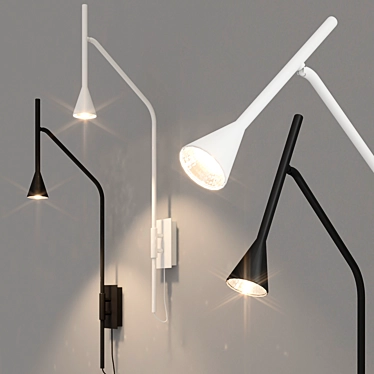 Sleek Aromas Lyb Wall Lamp 3D model image 1 