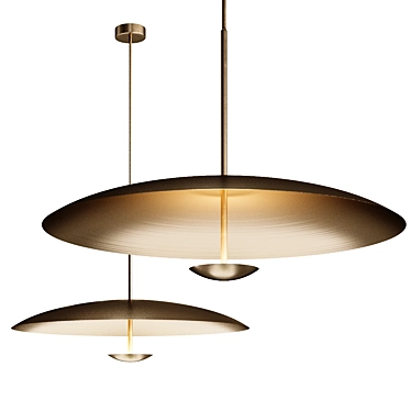 Elegant Ore Pendant Light 3D model image 1 