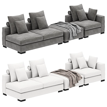 Modular Clifford Eichholtz Sofa: Versatile and Cozy 3D model image 1 