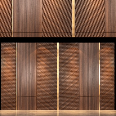 Stylish Wall Panel 43 3D model image 1 