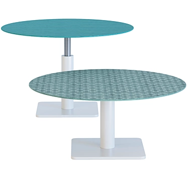 Elegant Giro Side Tables 3D model image 1 