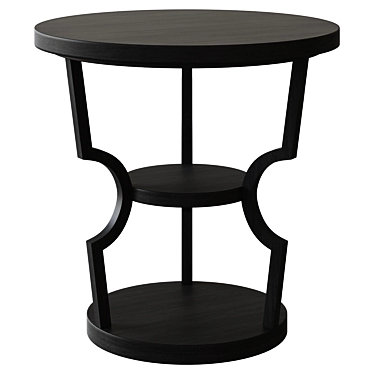 Kal Ebony Side Table 3D model image 1 