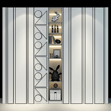 Modern Storage Cabinet | Furniture 0368 3D model image 1 