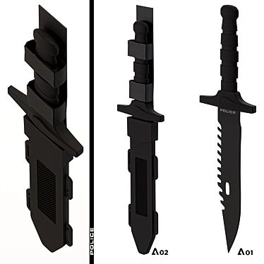  Law Enforcement Knife 3D model image 1 