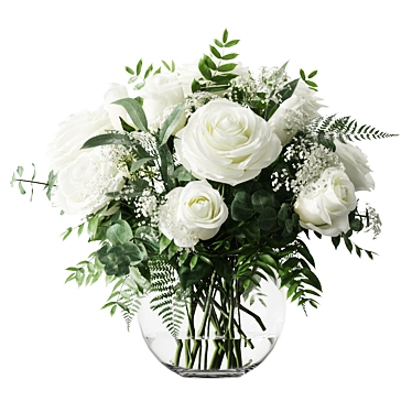 Blooming Elegant Bouquet 3D model image 1 