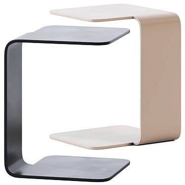 Stylish Cube Side Table 3D model image 1 