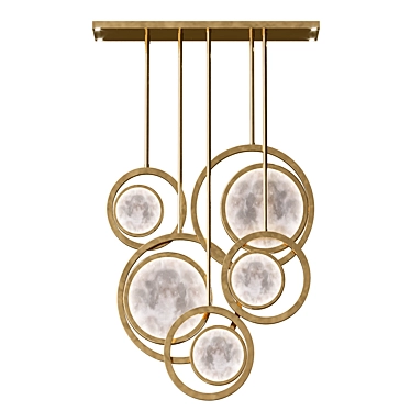  Celestial Moonlight Chandelier 3D model image 1 