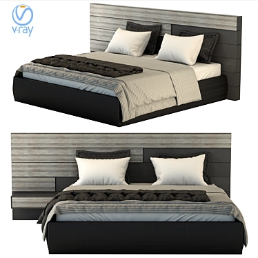 2015 Bed: Vray Render, 3Ds Max 2015 3D model image 1 