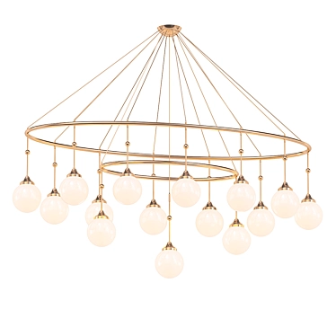 Modern Twist on Classic Chandelier 3D model image 1 