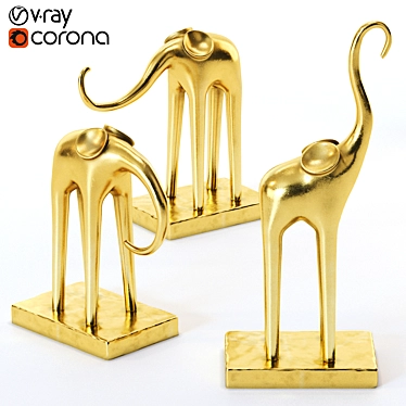 Figurines "GOLDEN ELEPHANT"