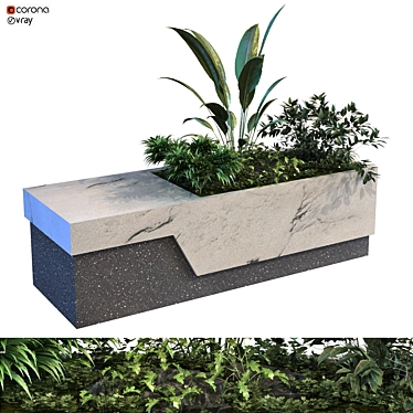 Botanical Bliss: Deluxe Plant Box Set 3D model image 1 