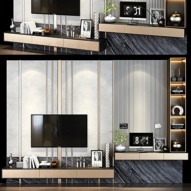 Practical TV Shelf Solution 3D model image 1 