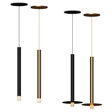 Minimalist Elixir Pendant Light 3D model image 1 