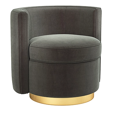 Eichholtz Amanda Swivel Chair - Elegant and Comfortable 3D model image 1 