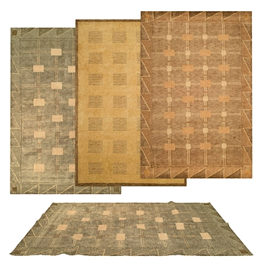 Versatile Rug Set: No. 152 3D model image 1 