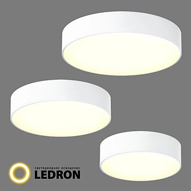 Sleek LED Ceiling Lights - LTD 3D model image 1 